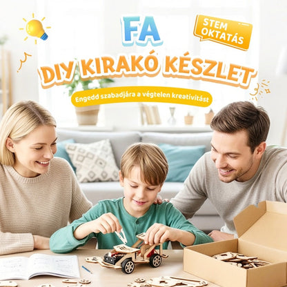🚀 DIY Fa Építő STEM Készlet – Alkosson, Tanuljon és Játsszon! 🏗️🧠