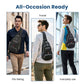 🎒 TEĎ SLEVA 49 %! 💧Unisex outdoorová crossbody taška přes rameno – více kapes, voděodolná, prodyšná záda 🌦️