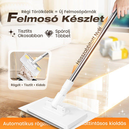 🏠✨ Multifunkciós felmosó automatikus kendőrögzítéssel – Gyorsabb és higiénikusabb takarítás 🧹