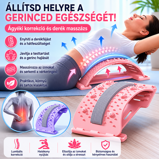 🧘‍♀️Lumbális gerincjavító derékmasszírozó deszka, Fájdalomcsillapító🩹