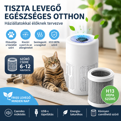 🍃🛏️ Csendes légtisztító – zavartalan alvás😴