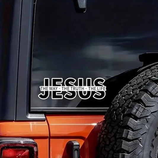 ✝️ 1+2 INGYEN! 🙏 Vinil matrica– Időjárásálló, könnyen felhelyezhető és eltávolítható🚗