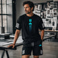 Lorrvek Dvoudílný letní set pro muže | Tričko + šortky | Prodyšné + pohodlné | S–4XL | Léto a volnočas