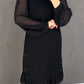 ✨ Elegancja z Klasą | Dámské midi šaty s krystalky, kulatý výstřih
