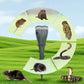 🌞 Napenergiával működő ultrahangos riasztó，Spirál dizájn, vízálló / Elűzi az egereket, madarakat, kígyókat stb.– Raktáron & Utánvétes 🐕🦌