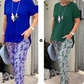 bulgaranest Dvoudilny set pro zeny | Halenka + Tie-dye kalhoty | S-3XL | 5 barev