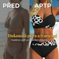 bulgaranest 🌺👙 Dvoudílné bikiny s potiskem | Push-up efekt + křížový design | S–2XL | 9 barev + 🎁 Náhrdelník zdarma