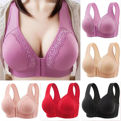 🌷👙 1+1 AJÁNDÉK – Elöl kapcsos, merevítő nélküli melltartó nagyobb méretekhez✨