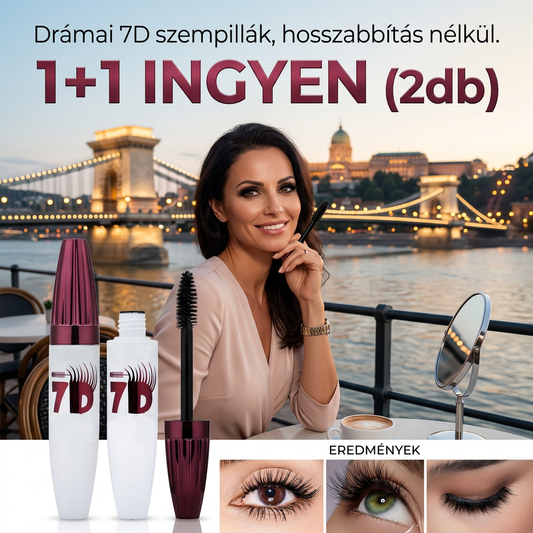 ⏰ 1+1 ingyen! 👀✨ Vízálló Szempillaspirál – Nem Mosódik El, Extra Hosszú 🙅‍♀️💧 |