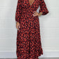 💃Nyári forró eladó 50% OFF🔥Szív Smocked Midi ruha