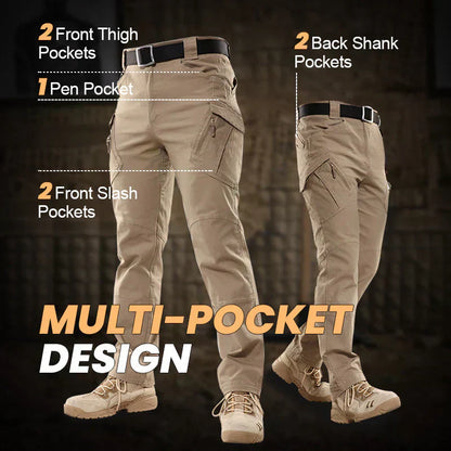 👖 ⚡Všestranné taktické kalhoty – odolný materiál, řada kapes a vyztužená kolena 🧗