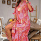 👗Výstřih do V, boho šaty s bočním rozparkem, volného střihu