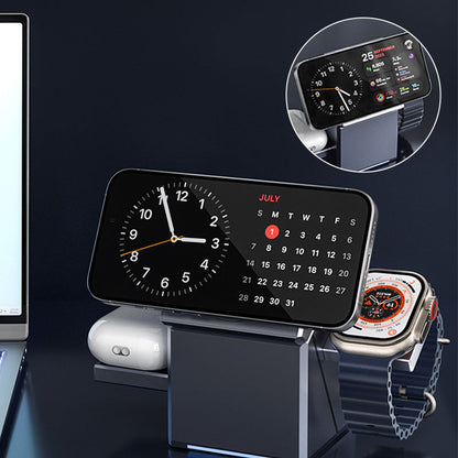 ⚡3 az 1-ben összecsukható mágneses vezeték nélküli töltőállomás📱⌚️🔋