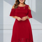 ⏳Časově omezená nabídka⏰Dámské elegantní šaty s odhalenými rameny a krajkovým lemem