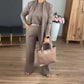 ⏳Časově omezená speciální nabídka⏰Elegantní třídílná sada včetně dlouhého kardiganu, topu a kalhot💞