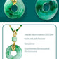 🍀 Természetes jáde medál – Elegancia, harmónia és szerencse egy ékszerben 💚