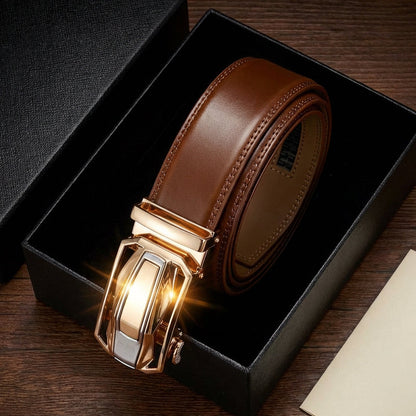 Pánský ráčnový pásek s automatickou přezkou – elegantní a odolný, pro formální i casual nošení
