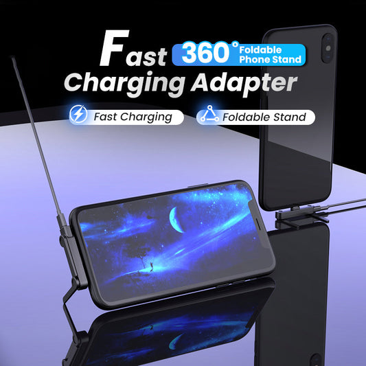 ⏰🔥IDŐKORLÁTOS 47% KEDVEZMÉNY!🔋 Gyors töltő adapter forgatható telefon tartóval📱⚡