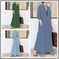 👗 Elegantní Dlouhé Šaty s Dlouhým Rukávem | 11 Barev | Velikosti S–5XL