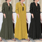 👗 Elegantní Dlouhé Šaty s Dlouhým Rukávem | 11 Barev | Velikosti S–5XL