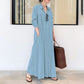 👗 Elegantní Dlouhé Šaty s Dlouhým Rukávem | 11 Barev | Velikosti S–5XL
