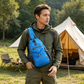 🎒 TEĎ SLEVA 49 %! 💧Unisex outdoorová crossbody taška přes rameno – více kapes, voděodolná, prodyšná záda 🌦️