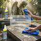 🔥🧼 Sírkő helyreállító és tisztító spray – 🌿 pH-semleges formula, eltávolítja az algákat és zuzmókat, biztonságos gránit, márvány és mészkő esetén 👼💕