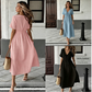 🌸 Dámské midi šaty s výstřihem do V a vázáním vpředu – ideální letní outfit