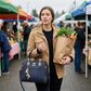 👜💖 Elegáns női kézitáska – Klasszikus felső fogantyúval és levehető vállpánttal ✨