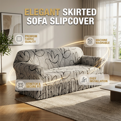 🌿🏡 Elegáns mintás kanapéhuzat – Friss megjelenés és védelem a nappaliban