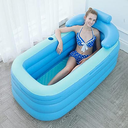 🛁✨ Összecsukható hőtartó SPA fürdőkád felnőtteknek – Kényelmes otthoni relaxáció
