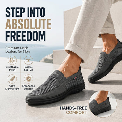 Prodyšné pánské slip-on boty z mesh materiálu