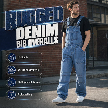 👖 Pánský klasický džínový overal, nadčasový střih