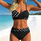 bulgaranest 🌺👙 Dvoudílné bikiny s potiskem | Push-up efekt + křížový design | S–2XL | 9 barev + 🎁 Náhrdelník zdarma