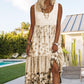 Dámské šaty bez rukávů v boho stylu