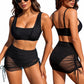 Women's Three-Piece Swimsuit Set