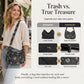 Retro květinový žakárový denim crossbody kabelka