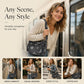 Retro květinový žakárový denim crossbody kabelka