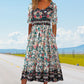 Dámské elegantní boho šaty s potiskem
