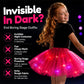 Lorrvek LED Tutu sukně s flitry | Třívrstvý tyl + elastický pas | Děti 3–8 let & Dospělé | Oslava a tanec