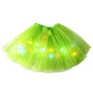 Lorrvek LED Tutu sukně s flitry | Třívrstvý tyl + elastický pas | Děti 3–8 let & Dospělé | Oslava a tanec
