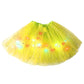 Lorrvek LED Tutu sukně s flitry | Třívrstvý tyl + elastický pas | Děti 3–8 let & Dospělé | Oslava a tanec