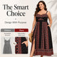 Dámské plus size boho šaty s ramínky na maxi