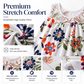 🏵️Dámské elegantní šaty bez rukávů s květinovým vzorem