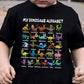 Dětské tričko s dinosaury a abecedou