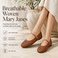 👡 Tkané Mary Jane baleríny – Prodyšné síťované boty s perforací, lehké letní baleríny pro ženy 🏖️✨