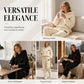 🌸Plus-Size Volný Střih, Více Sezón🧥 Dámská Geometrická Plyšová Termo Sada – S-5XL & Jaro/Podzim/Zima ✨