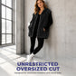 🧥 Sezónní styl | Dámská oversized vesta s kapucí z džínoviny