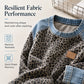 🐆 Retro Statement Styl | Dámský sweatshirt s leopardím vzorem a džínovými záplatami