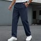👖 Pull On & Go | Pánské kalhoty s vafleovou strukturou, stahovací šňůrkou a rovným střihem